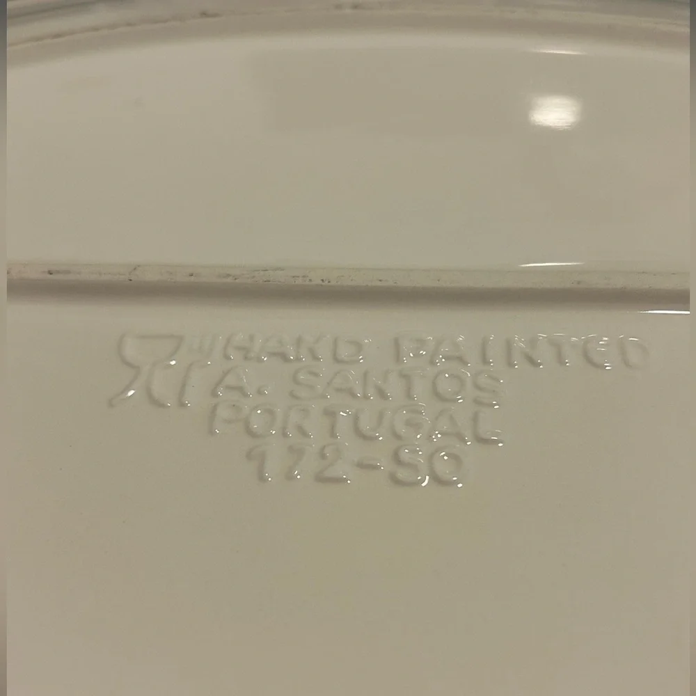 Hand-Painted Serving Platter by‎ A. Santos - 172-50